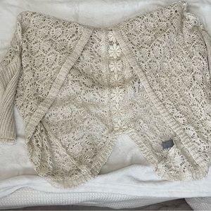 Tan Lacey Cardigan